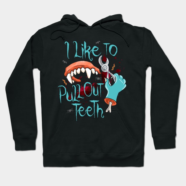 funny dentist halloween Hoodie by Jandjprints